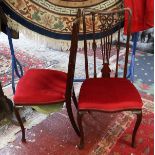 Pair of pretty parlour chairs