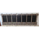 Chalk board coat rack