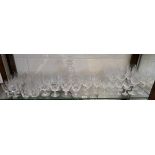 Large collection of crystal glass