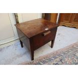 Small mahogany commode