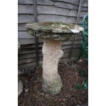 Stone bird table