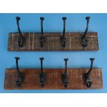 2 rustic coat racks