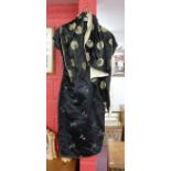 Black Chinese silk dress