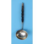 Small Georgian silver toddy ladle