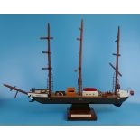 Model clipper ship - Height approx 55cm
