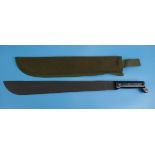 Machete in sheath