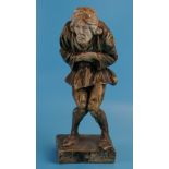 Hunchback figure A/F - Height approx 26cm