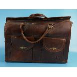 Leather Gladstone bag