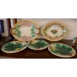 5 Majolica plates