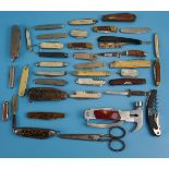 Collection of pocket knives