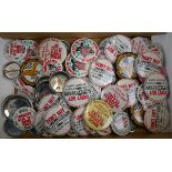 Box of political badges to include coal strike examples