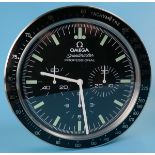 Good quality reproduction Omega speedmaster advertising clock