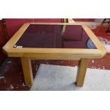 Oak tile top coffee table
