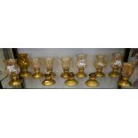Collection of candle holders and shades