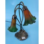 Tiffany style lamp - 1 shade A/F