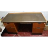 Vintage desk - Approx W: 158 D: 71cm H: 73cm