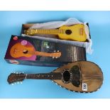 Boxed Ukulele and a Mandolin (made in Napoli)