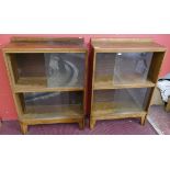 Pair of 'Minty' style dwarf bookcases - Approx each W: 61cm D: 22.5cm H: 87cm