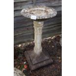 Stone bird bath