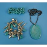 Collection of turquoise jewellery