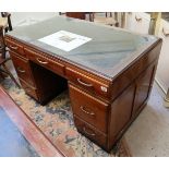 Vintage desk - Approx W: 130 D: 76cm H: 78cm