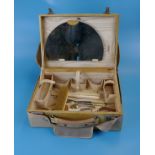 Vanity case with collectables to include glove stretcher?