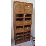 Haberdashery cabinet by Dudley & Co - Approx W: 86.5cm D: 49cm H: 198cm