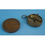 Stanley of London pocket sundial compass