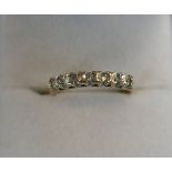 Gold diamond set ring