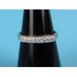 Gold diamond set ring