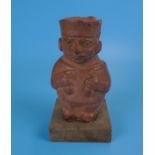 Small & early terracotta figure - Approx H: 13cm