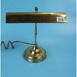 Brass desk lamp