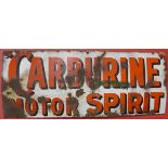 Enamel sign - Carburine Motor Spirit - 88cm x 35.5cm