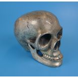 Cast skull - Approx height 9cm