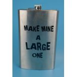 Large hip flask - Approx H: 29cm