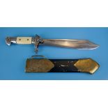 Nazi hewer knife marked Solingen with sheath