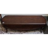 Mahogany drop leaf coffee table