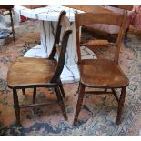 4 'Oxford back' kitchen chairs
