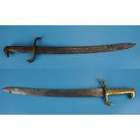 2 sidearm swords with brass eagle head handles