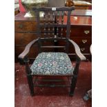 Georgian spindle back armchair