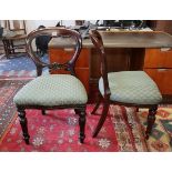 Pair of balloon back chairs