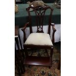 Mahogany high chair