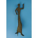 Very early Verdis Gris cast metal figure - Approx H: 30cm