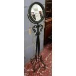 Metal vanity mirror on stand - Approx H: 140cm