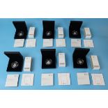 6 L/E of 1000 Beatrix Potter Tom Kitten 2017 silver proof 50p coins Black Box edition by The Royal