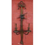 Wall sconce depicting eagle - Approx H: 94.5cm