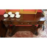 Victorian mahogany console table