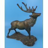 Brass deer - Approx H: 35cm