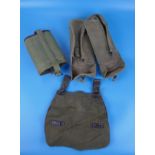 Militaria to include German bread bag & water canteen