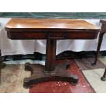 Antique rosewood card table